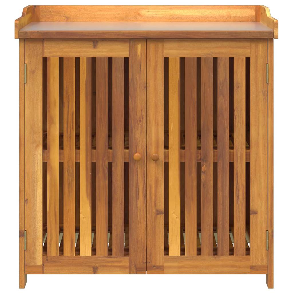Garden Cabinet Natural 93 x 41.5 x 98cm Solid Acacia Wood
