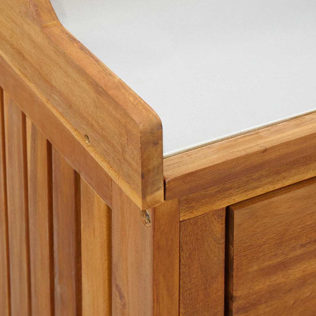 Garden Cabinet Natural 78 x 36.5 x 78cm Solid Acacia Wood