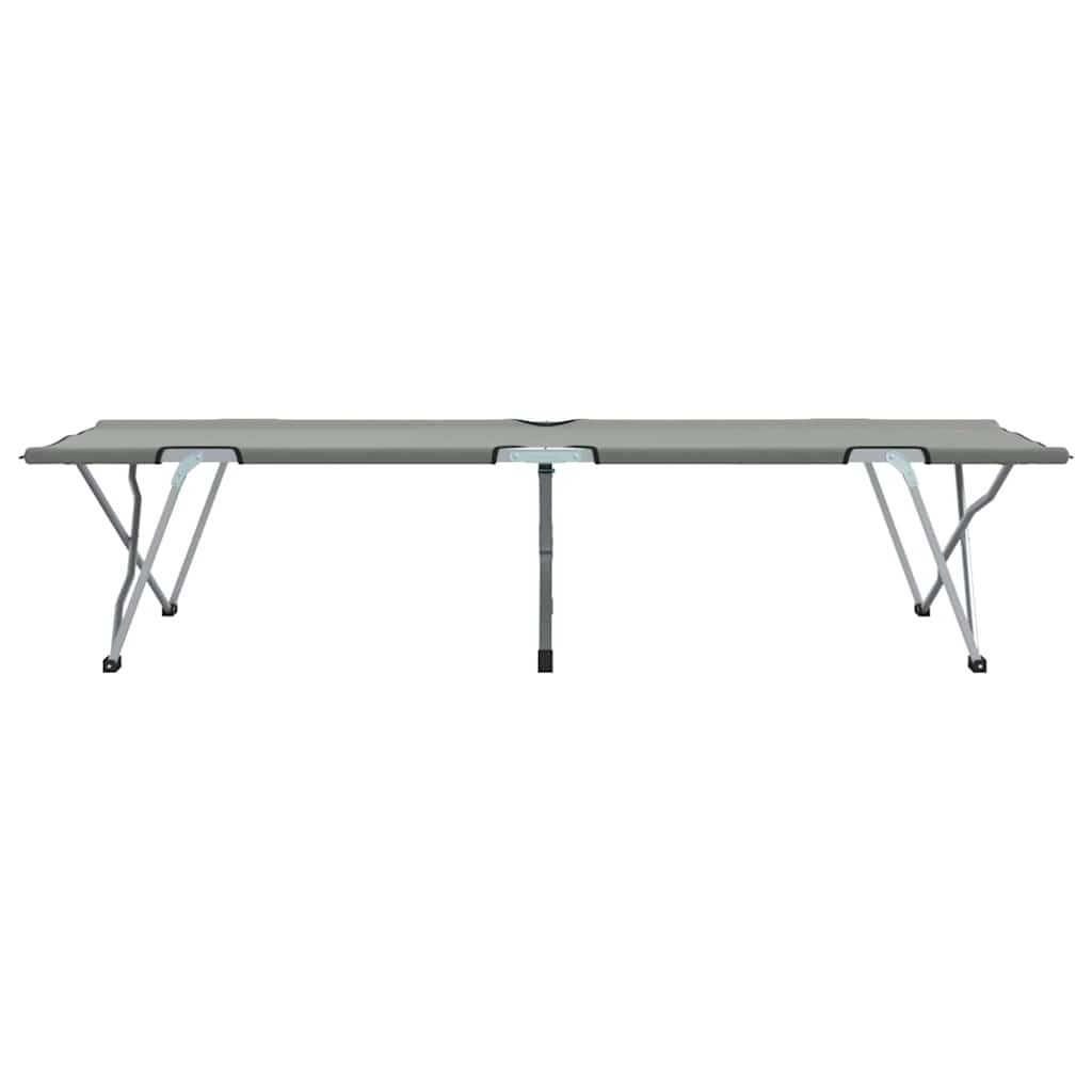 Folding Camping Bed Grey 194 x 62.5 x 42.5 cm Oxford and Steel