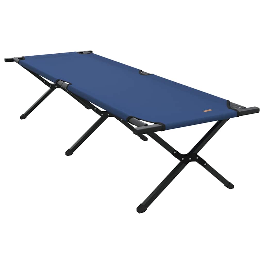 Folding Camping Bed 2 pcs Blue 193 x 69 x 45 cm Oxford fabric