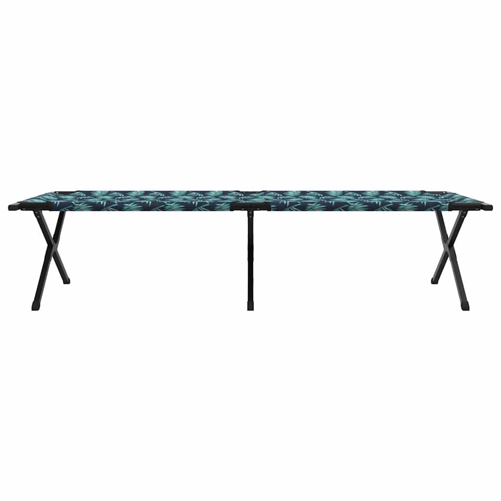 Folding Camping Bed 2 pcs Forest 210 x 80 x 46 cm Oxford fabric