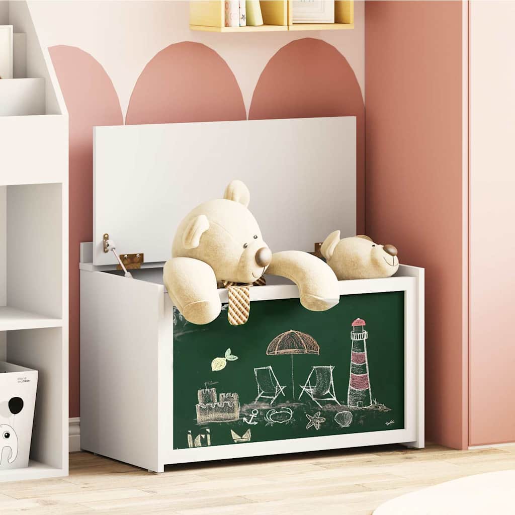 Box with Storage and Chalkboard Front with Storage ROROS White