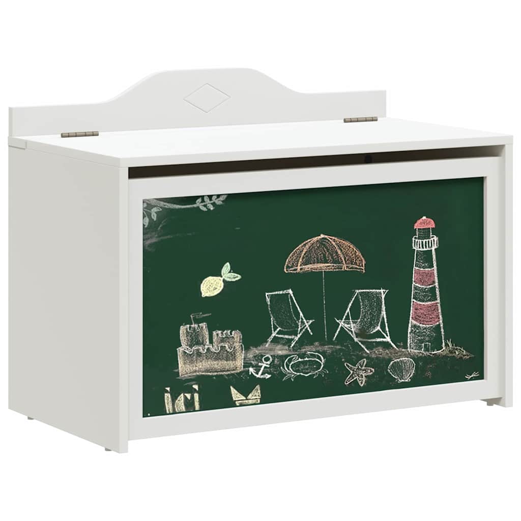 Box with Storage and Chalkboard Front with Storage ROROS White