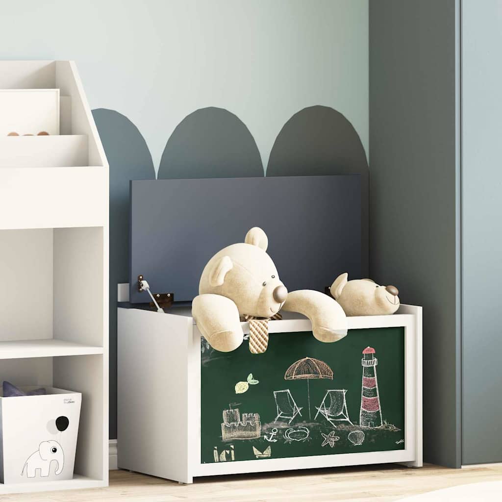 Box with Storage and Chalkboard Front ROROS Grey and White