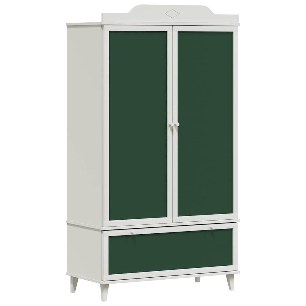 Chalkboard Wardrobe with Drawer ROROS White 90 x 45 x 165 cm