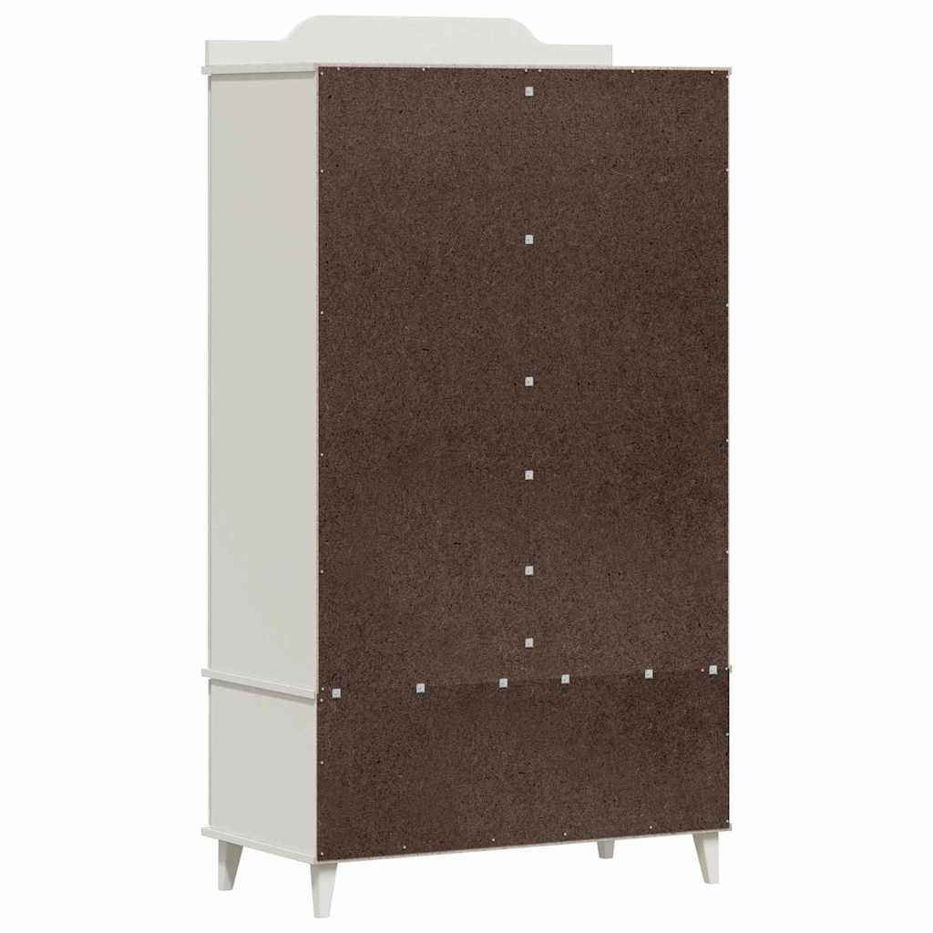 Chalkboard Wardrobe with Drawer ROROS White 90 x 45 x 165 cm