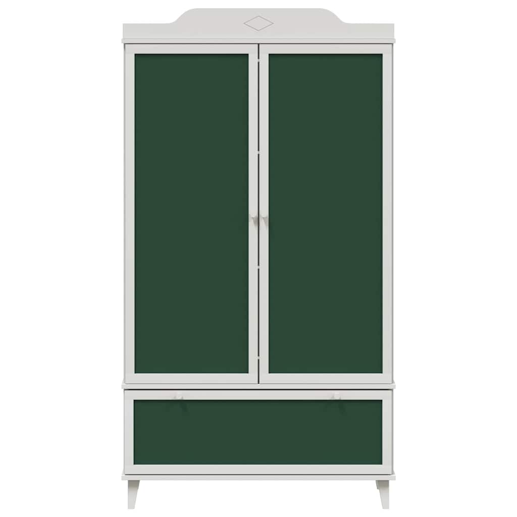 Chalkboard Wardrobe with Drawer ROROS White 90 x 45 x 165 cm