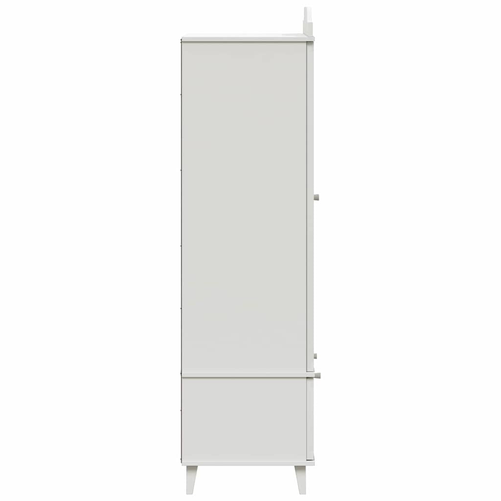 Chalkboard Wardrobe with Drawer ROROS White 90 x 45 x 165 cm
