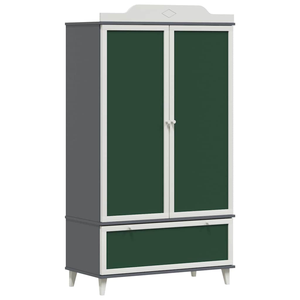 Chalkboard Wardrobe ROROS Grey and White 90 x 45 x 165 cm