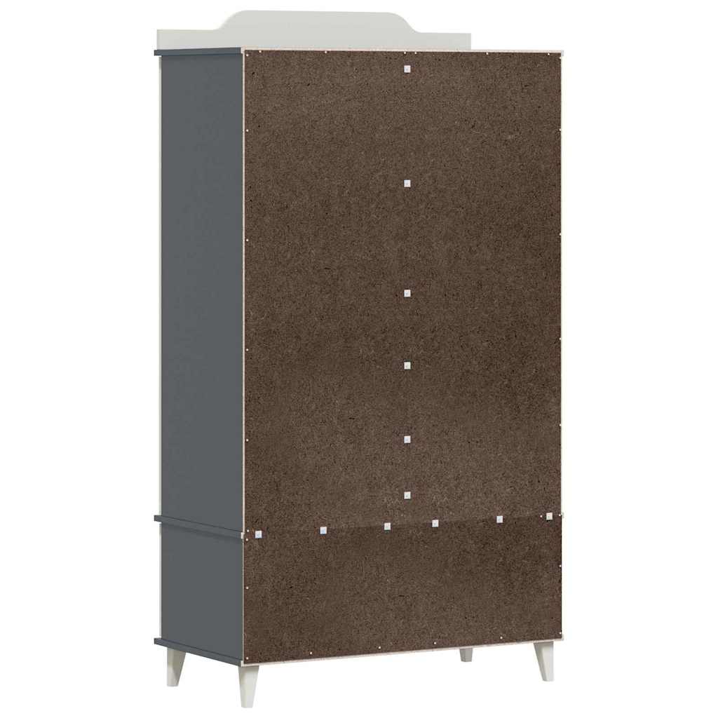 Chalkboard Wardrobe ROROS Grey and White 90 x 45 x 165 cm