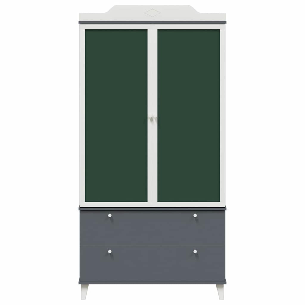 Chalkboard Wardrobe ROROS Grey and White 90 x 45 x 180 cm