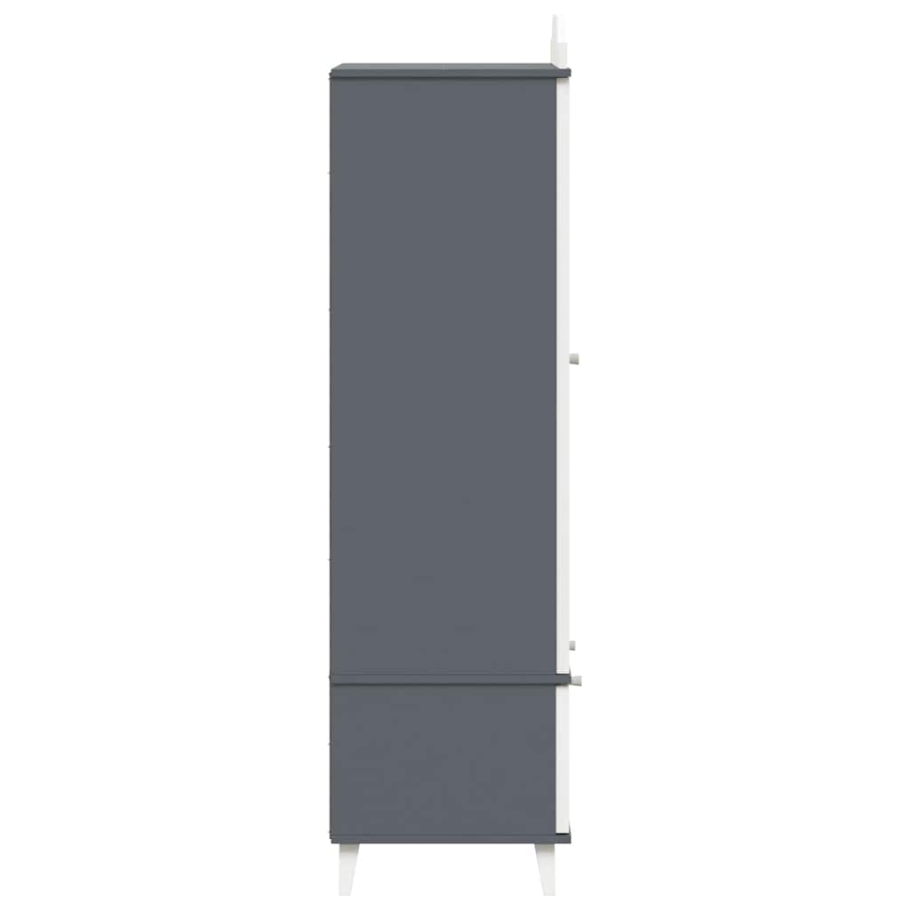 Chalkboard Wardrobe ROROS Grey and White 90 x 45 x 180 cm