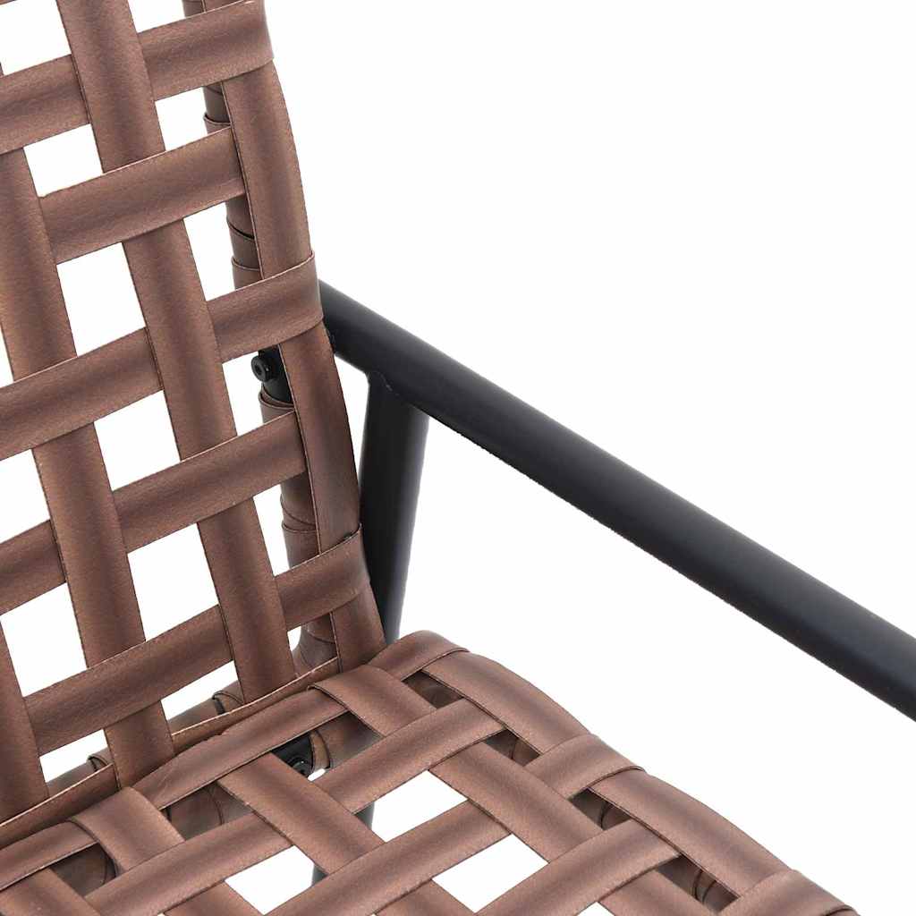 Garden Chair 2 pcs Brown 78 x 55.5 x 75.5 cm Poly Rattan