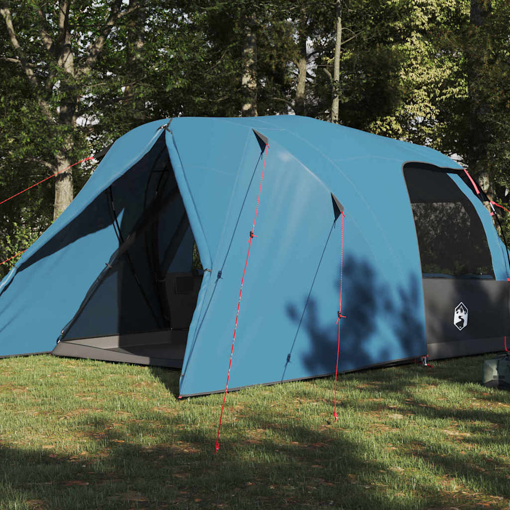 Dome Tent 4-Person with Roof Blue 455 x 252 x 178 cm