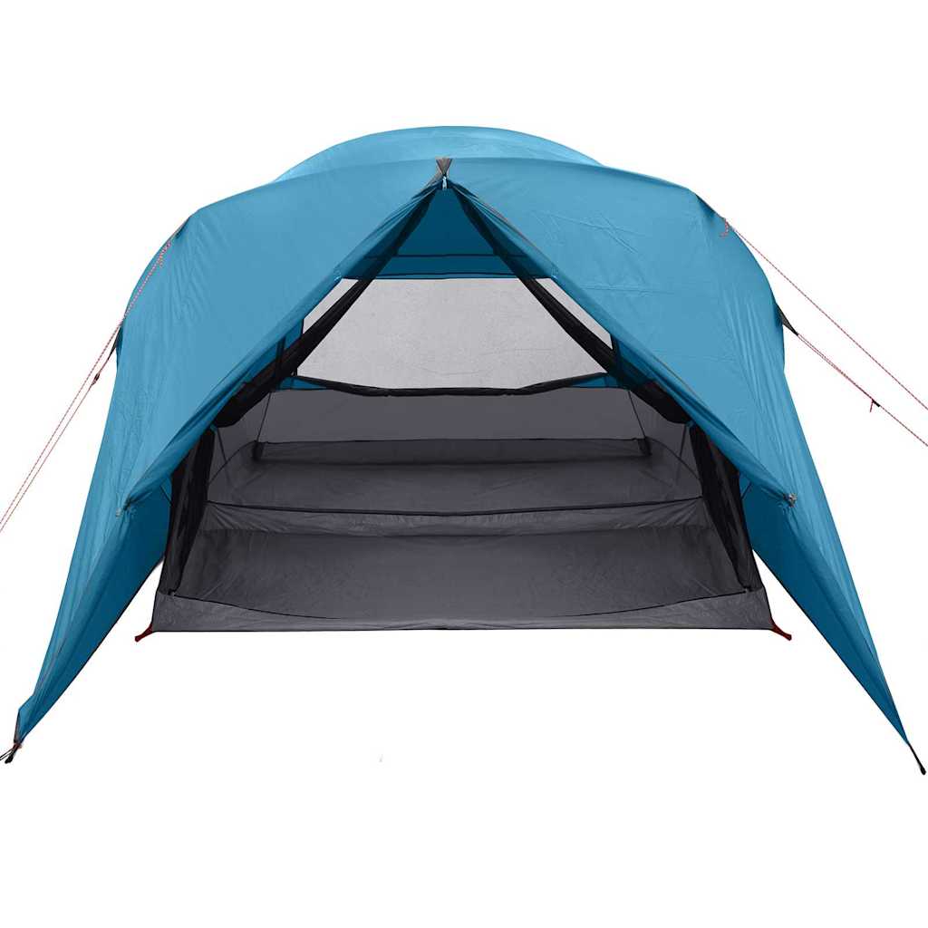 Dome Tent 4-Person with Roof Blue 455 x 252 x 178 cm
