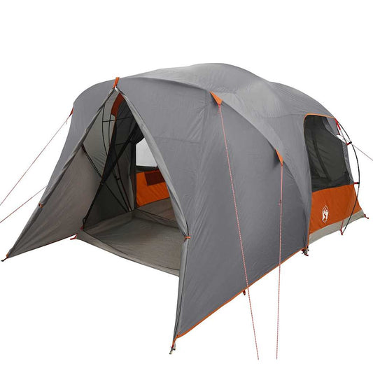 Dome Tent 6-Person 6-Person Grey and Orange