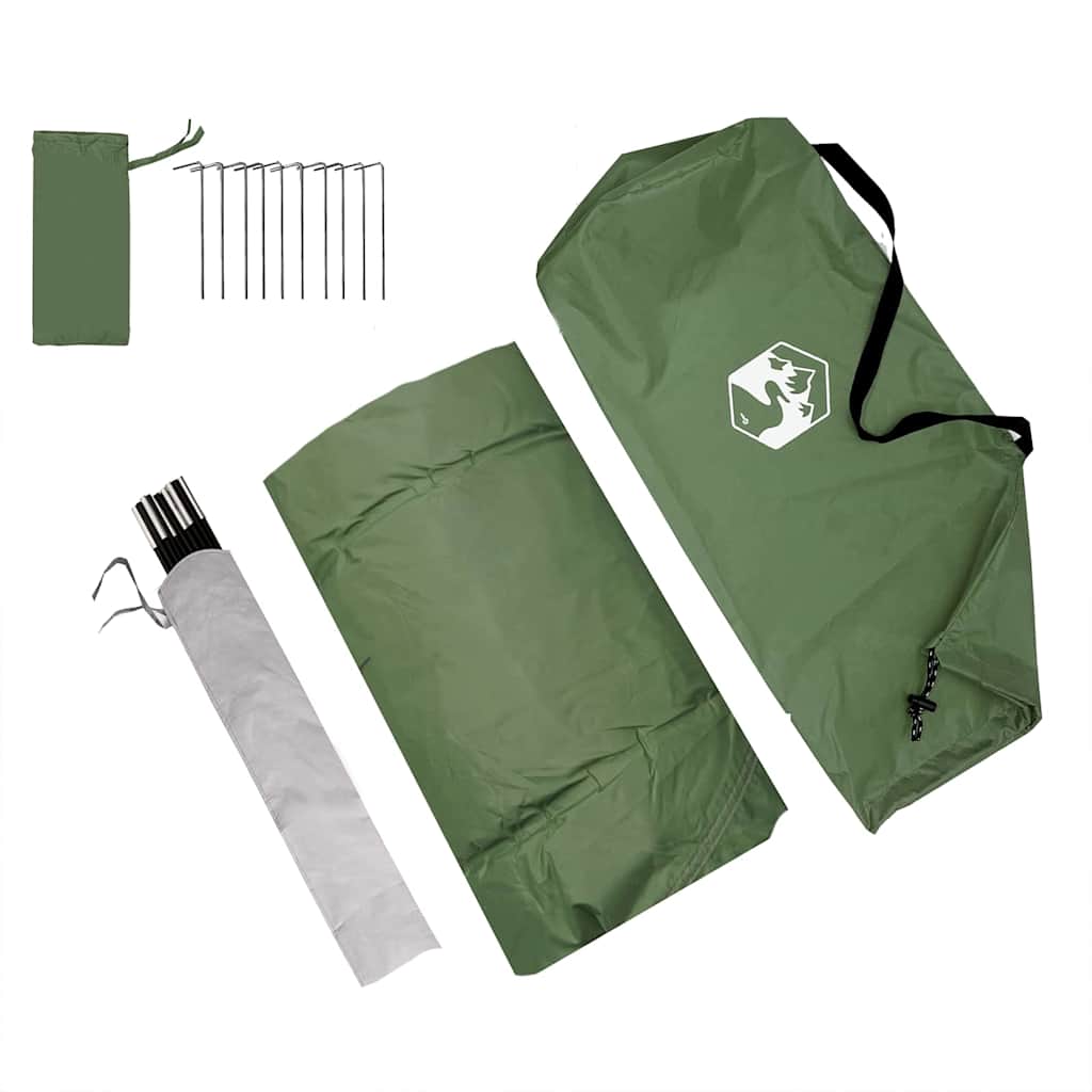 Caravan Tent 5-Person with Roof Green 410 x 275 x 245 cm