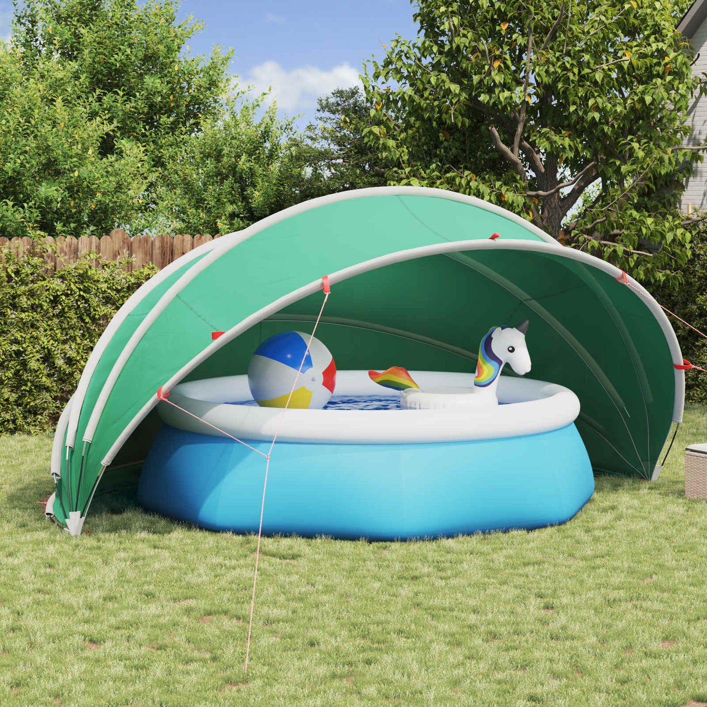 Pool Dome 500 x 500 x 236 cm 185T polyester with PU coating
