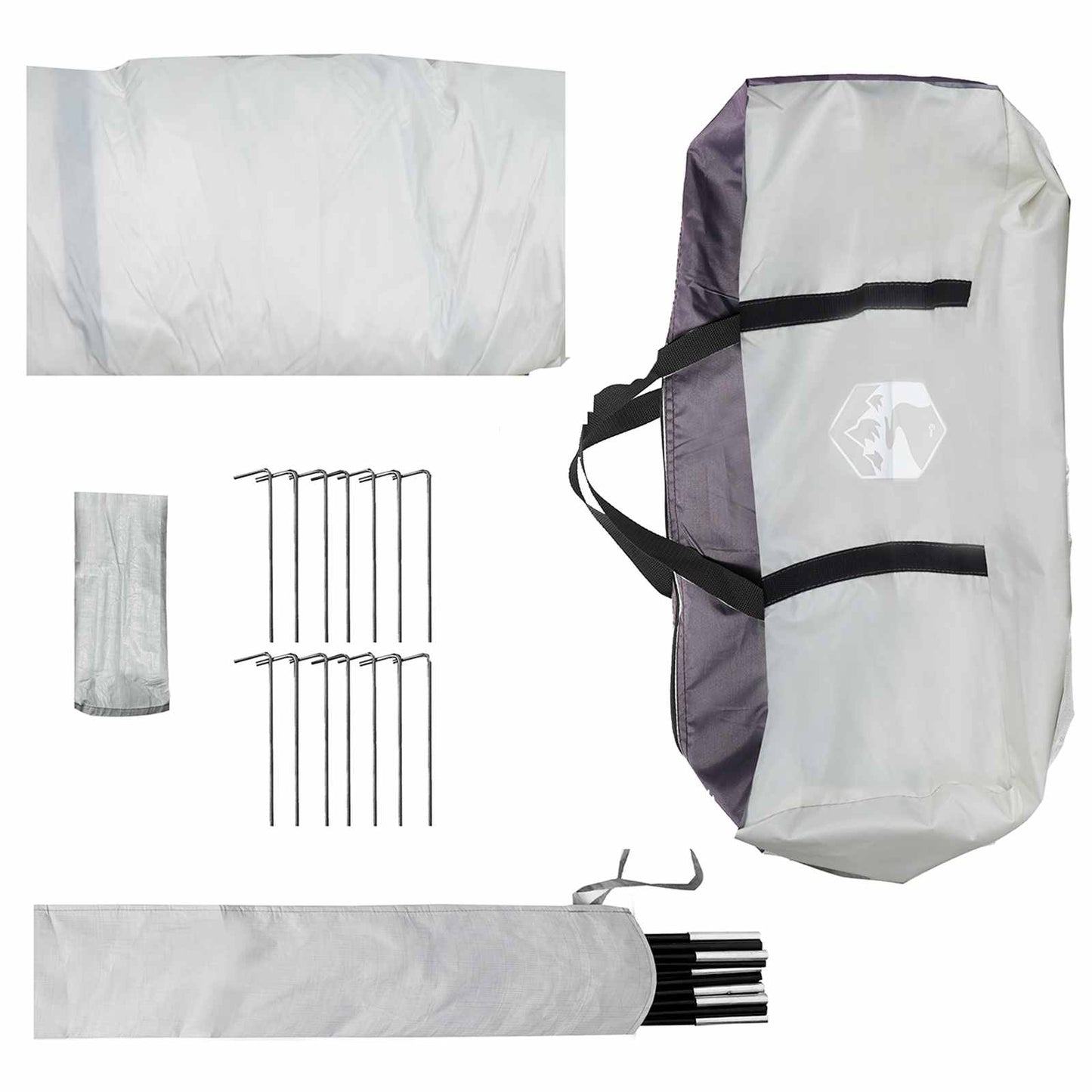 Pool Tent Dome Grey 538 x 440 x 204 cm