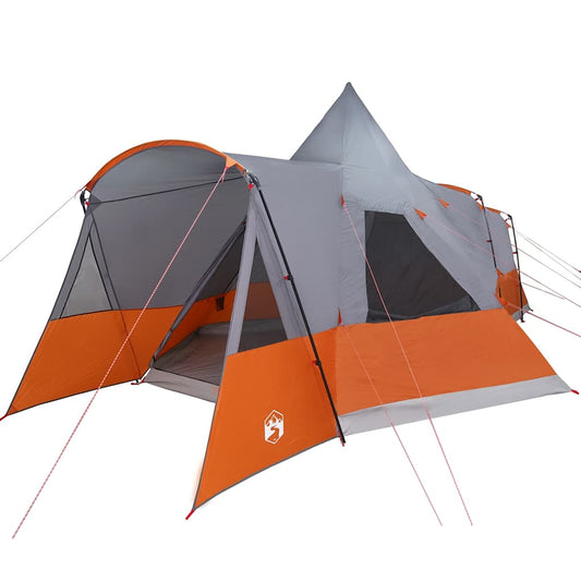 Teepee Tent 8-Person 8-Person Grey and Orange