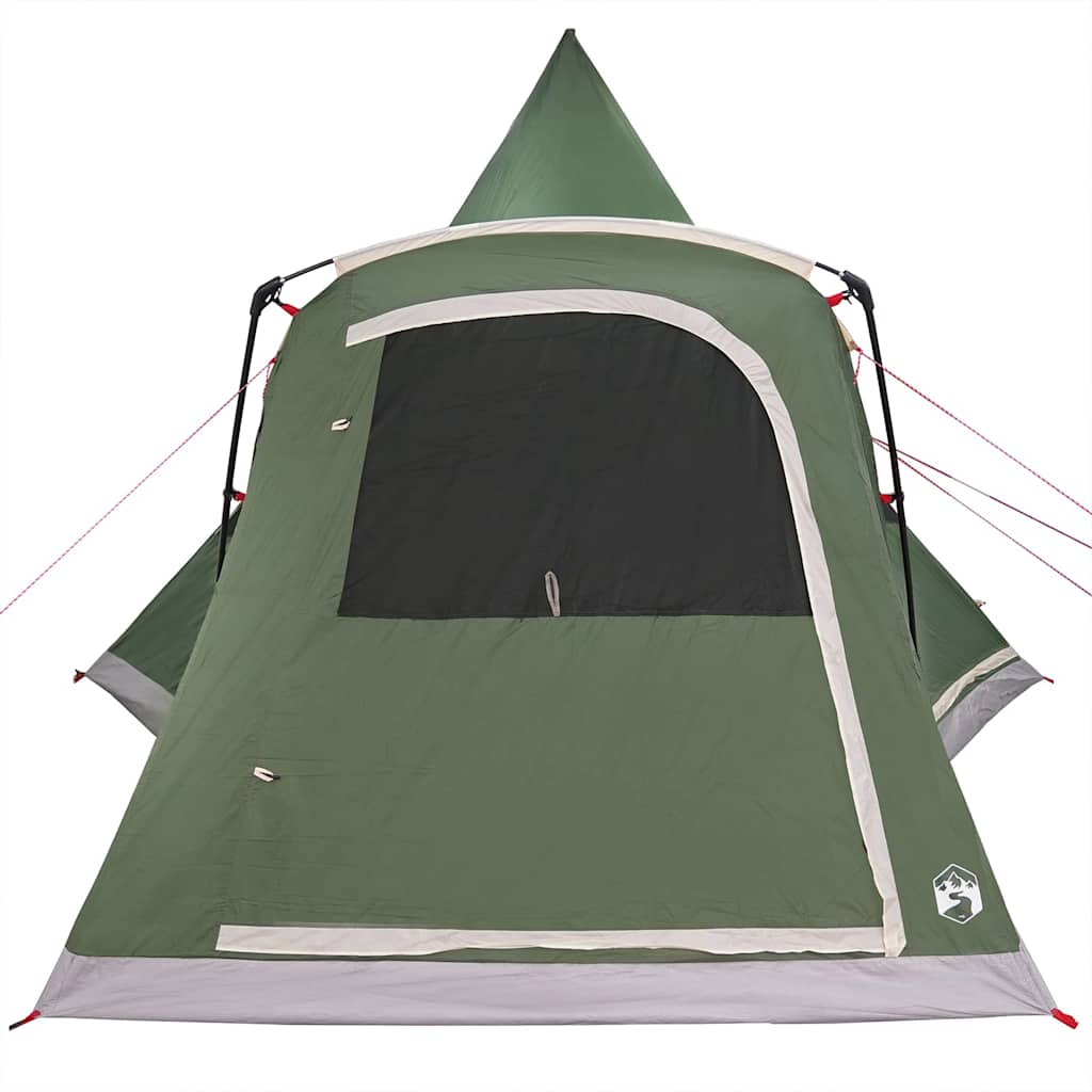 Teepee Tent 5-Person with Roof Green 545 x 450 x 295 cm