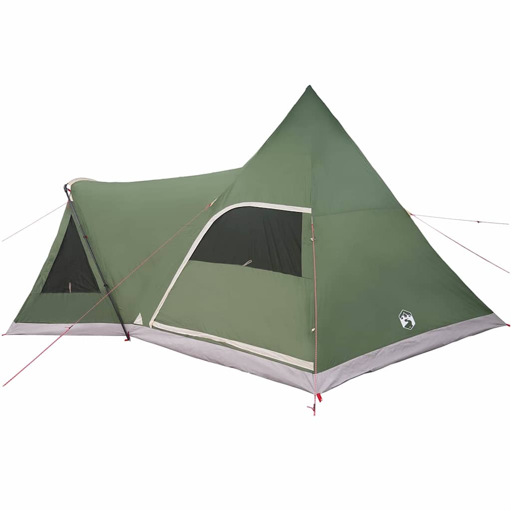 Teepee Tent 5-Person with Roof Green 545 x 450 x 295 cm