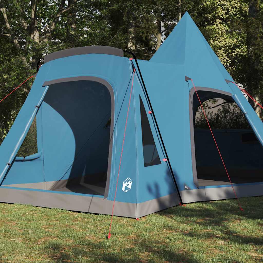 Teepee Tent 5-Person with Roof Blue 545 x 450 x 295 cm