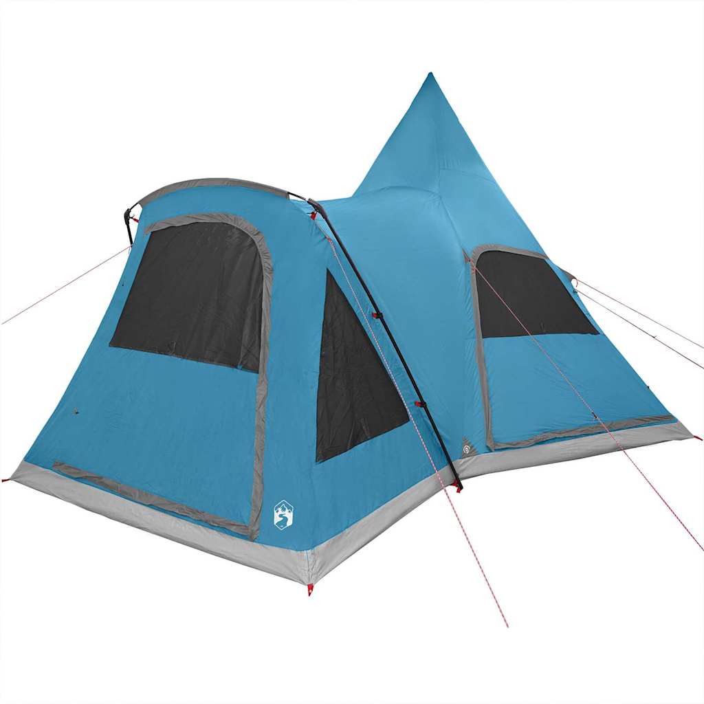 Teepee Tent 5-Person with Roof Blue 545 x 450 x 295 cm