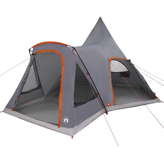 Teepee Tent 5-Person 5-Person Grey and Orange