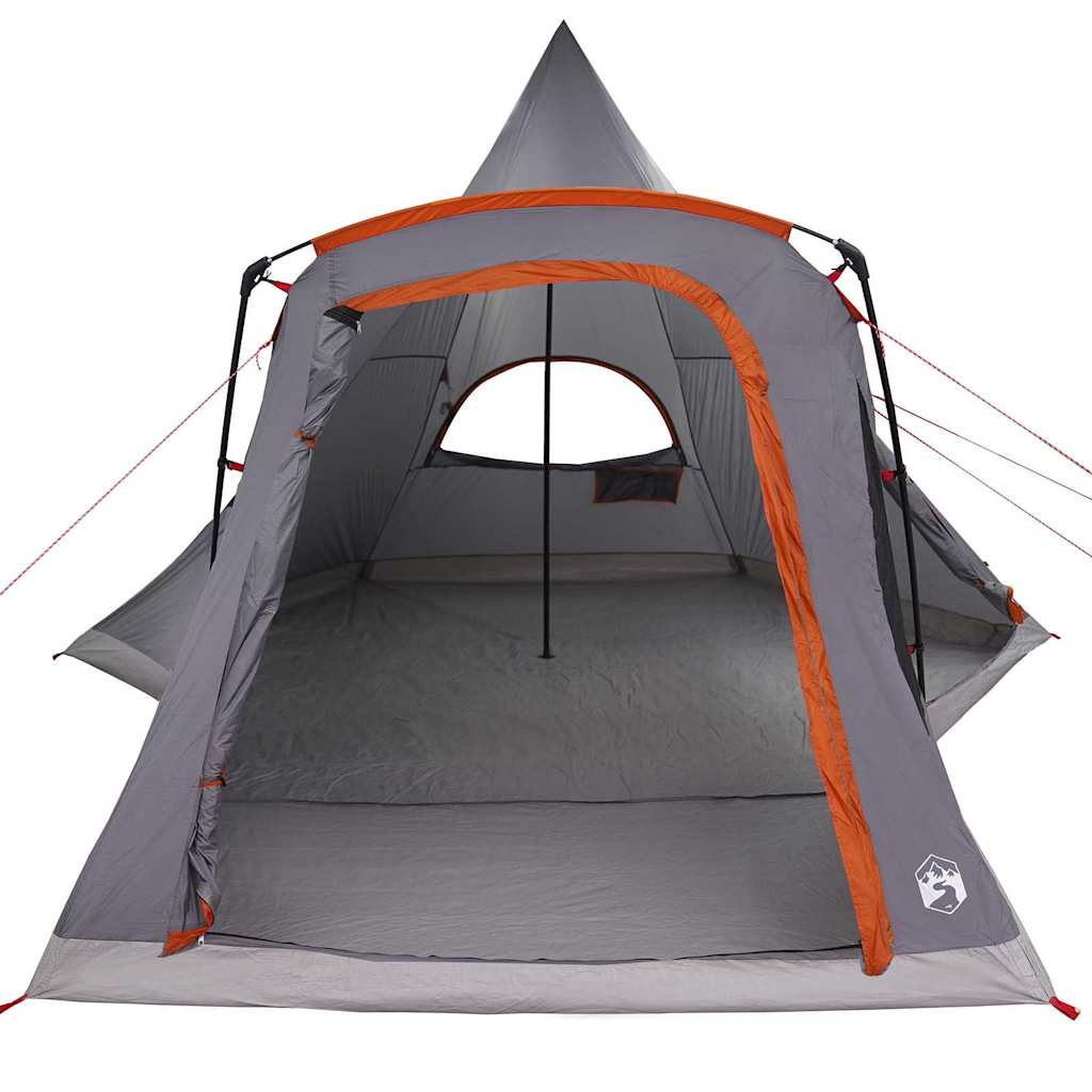 Teepee Tent 5-Person Grey and Orange 545 x 450 x 295 cm