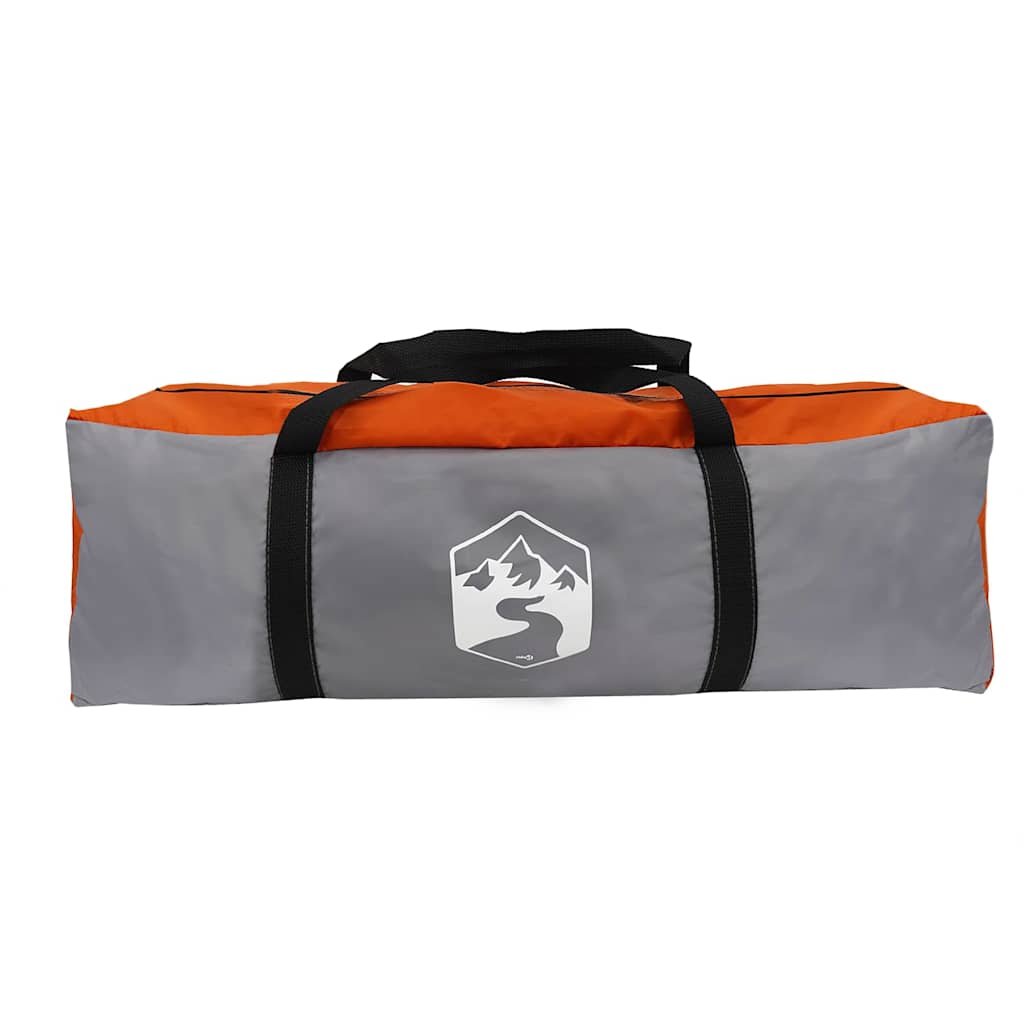 Tunnel Tent 8-Person Grey and Orange 710 x 460 x 245 cm