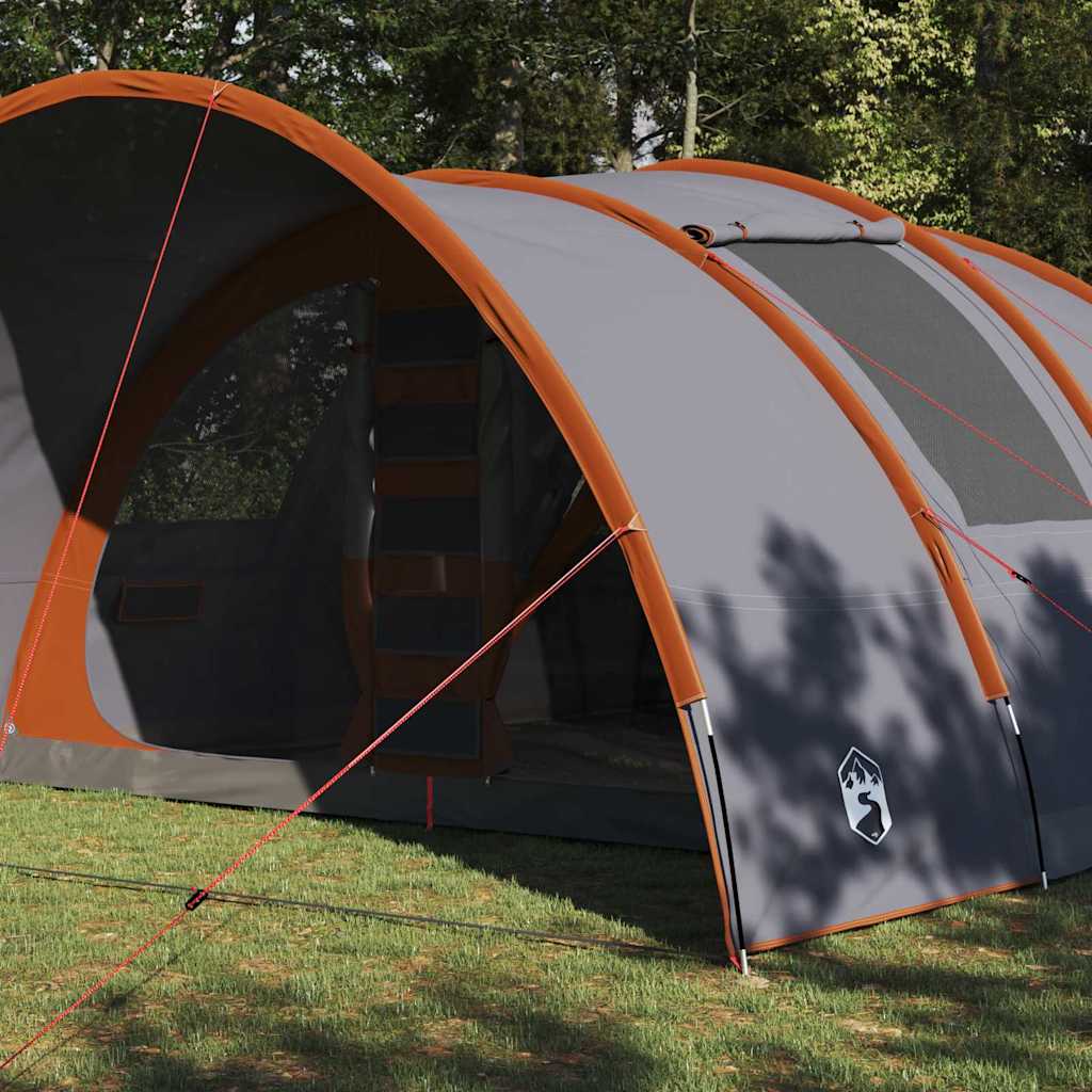 Tunnel Tent 8-Person Grey and Orange 710 x 460 x 245 cm