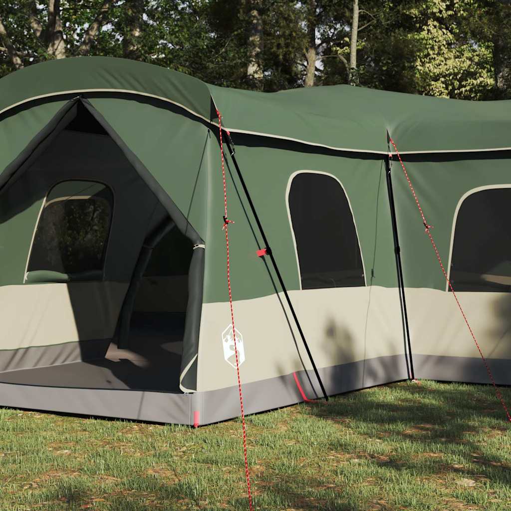 Tent 16-Person with Roof with Storage Green 680 x 510 x 210 cm