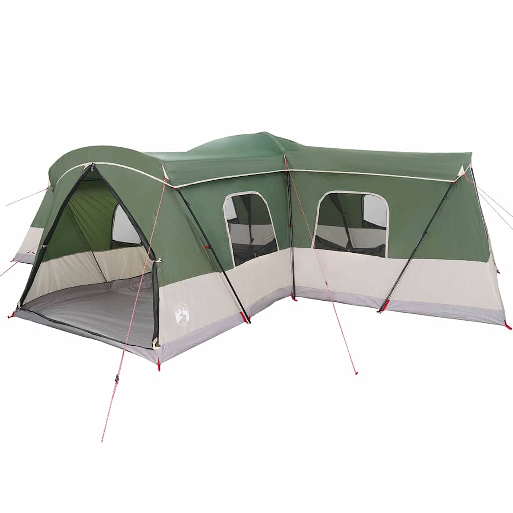 Tent 16-Person with Roof with Storage Green 680 x 510 x 210 cm