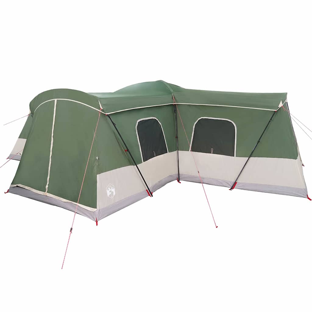 Tent 16-Person with Roof with Storage Green 680 x 510 x 210 cm