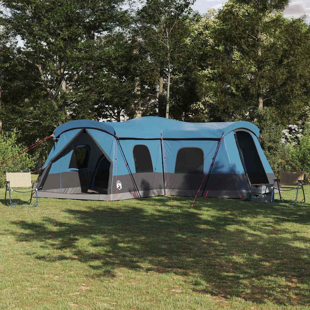 Tent 16-Person with Roof with Storage Blue 680 x 510 x 210 cm