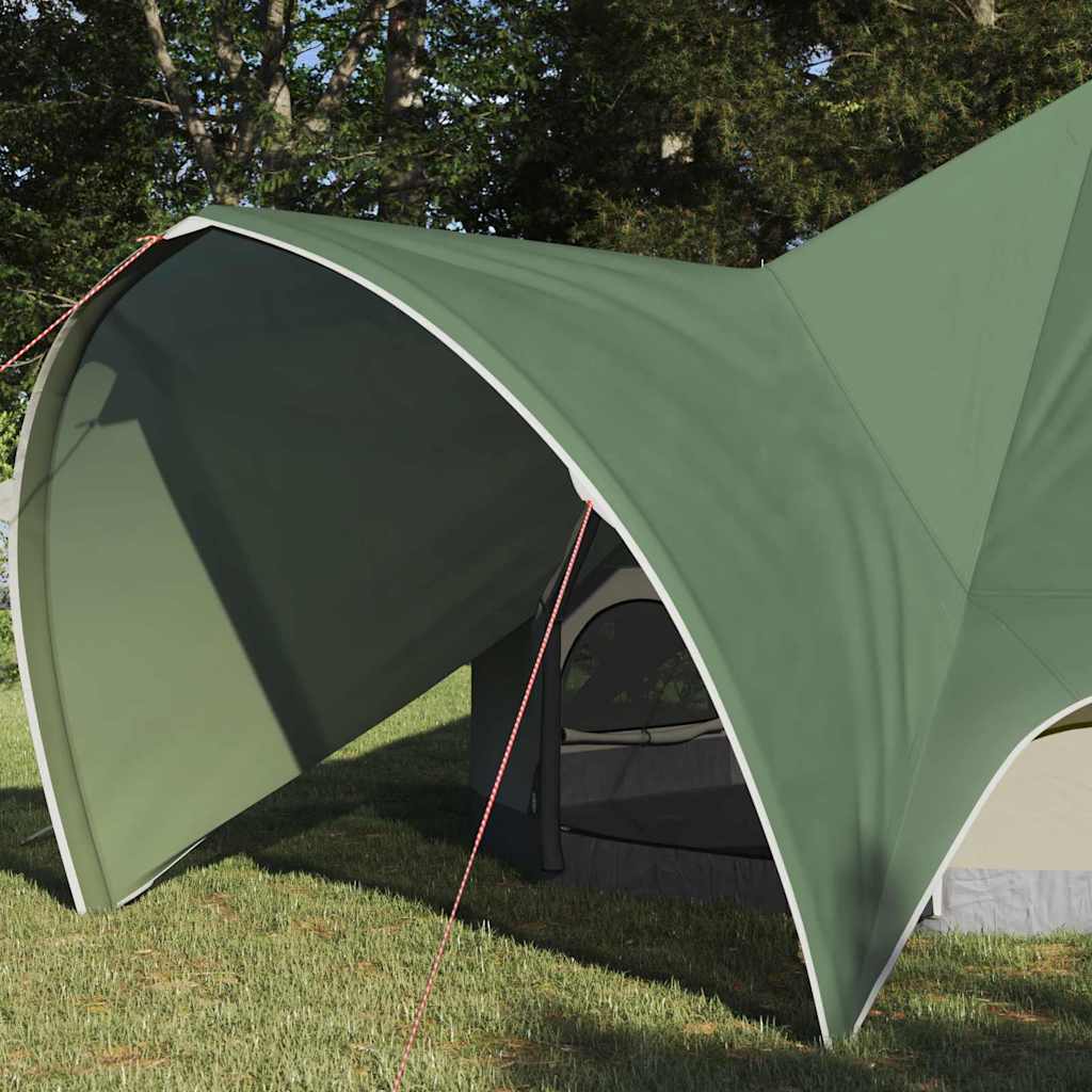 Teepee Tent 3-Person Green and Grey 312 x 312 x 197 cm