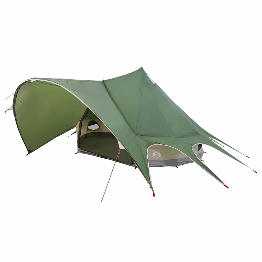 Teepee Tent 3-Person Green and Grey 312 x 312 x 197 cm