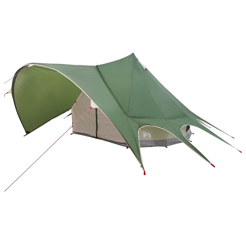 Teepee Tent 3-Person Green and Grey 312 x 312 x 197 cm