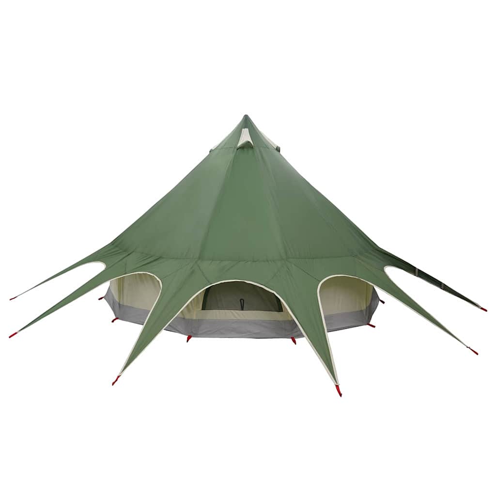Teepee Tent 3-Person Green and Grey 312 x 312 x 197 cm