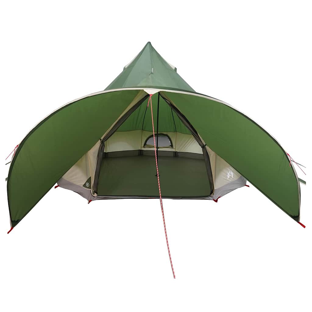 Teepee Tent 3-Person Green and Grey 312 x 312 x 197 cm