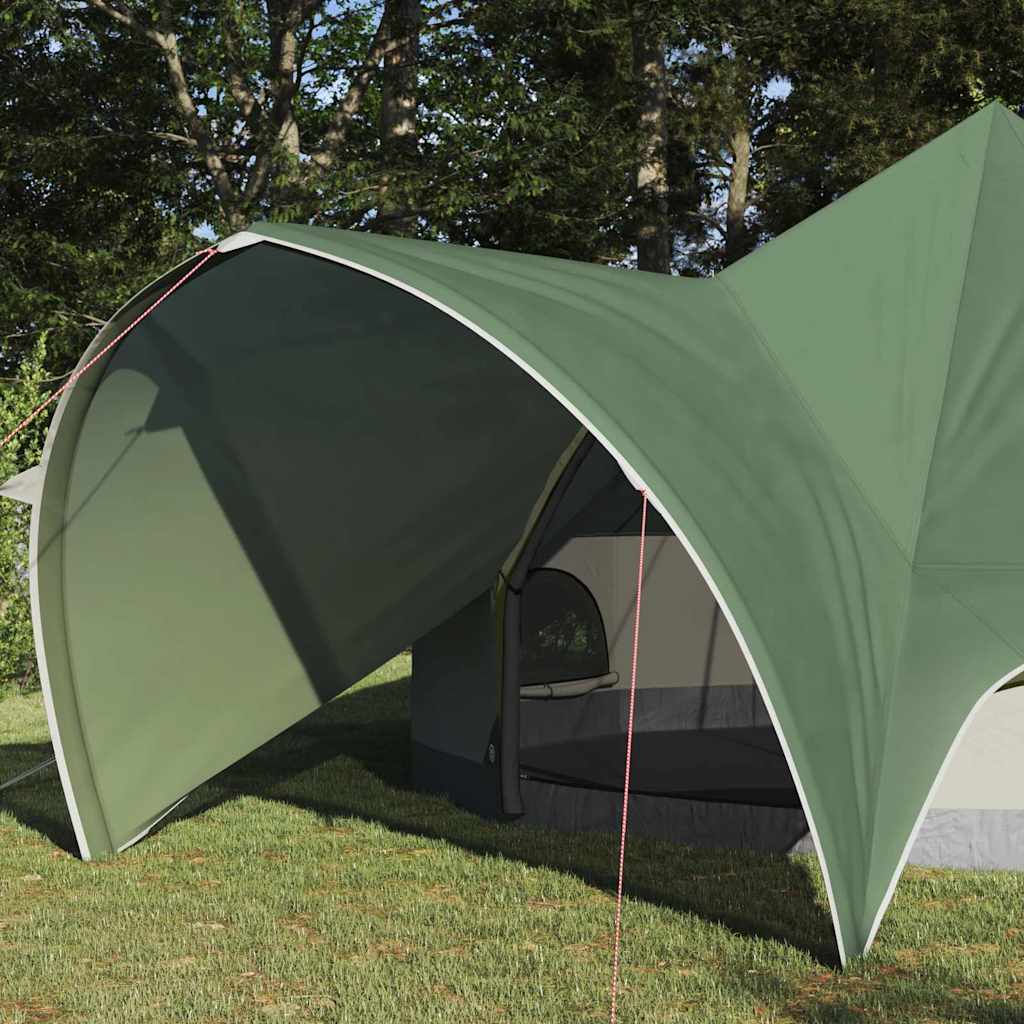 Teepee Tent 5-Person Green and Grey 415 x 415 x 247 cm