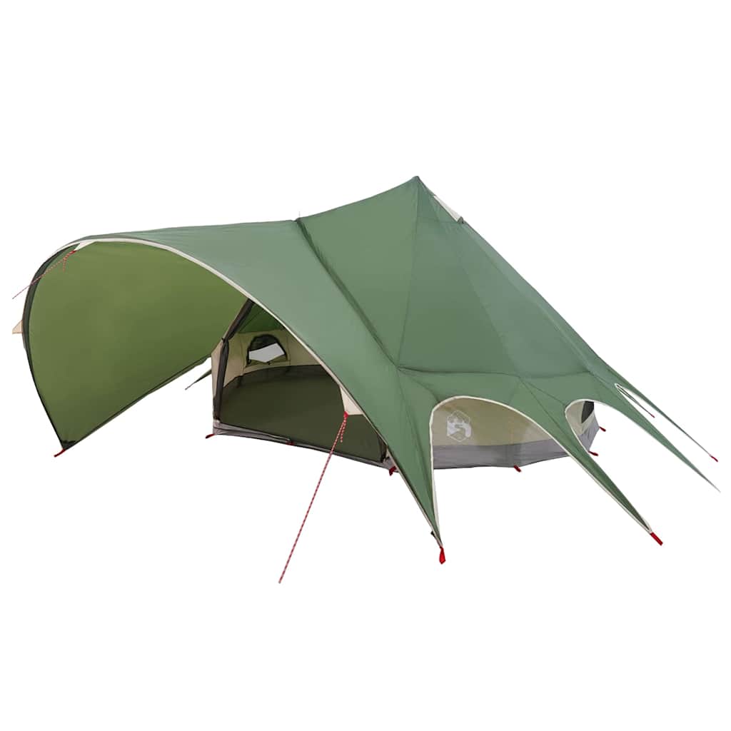 Teepee Tent 5-Person Green and Grey 415 x 415 x 247 cm
