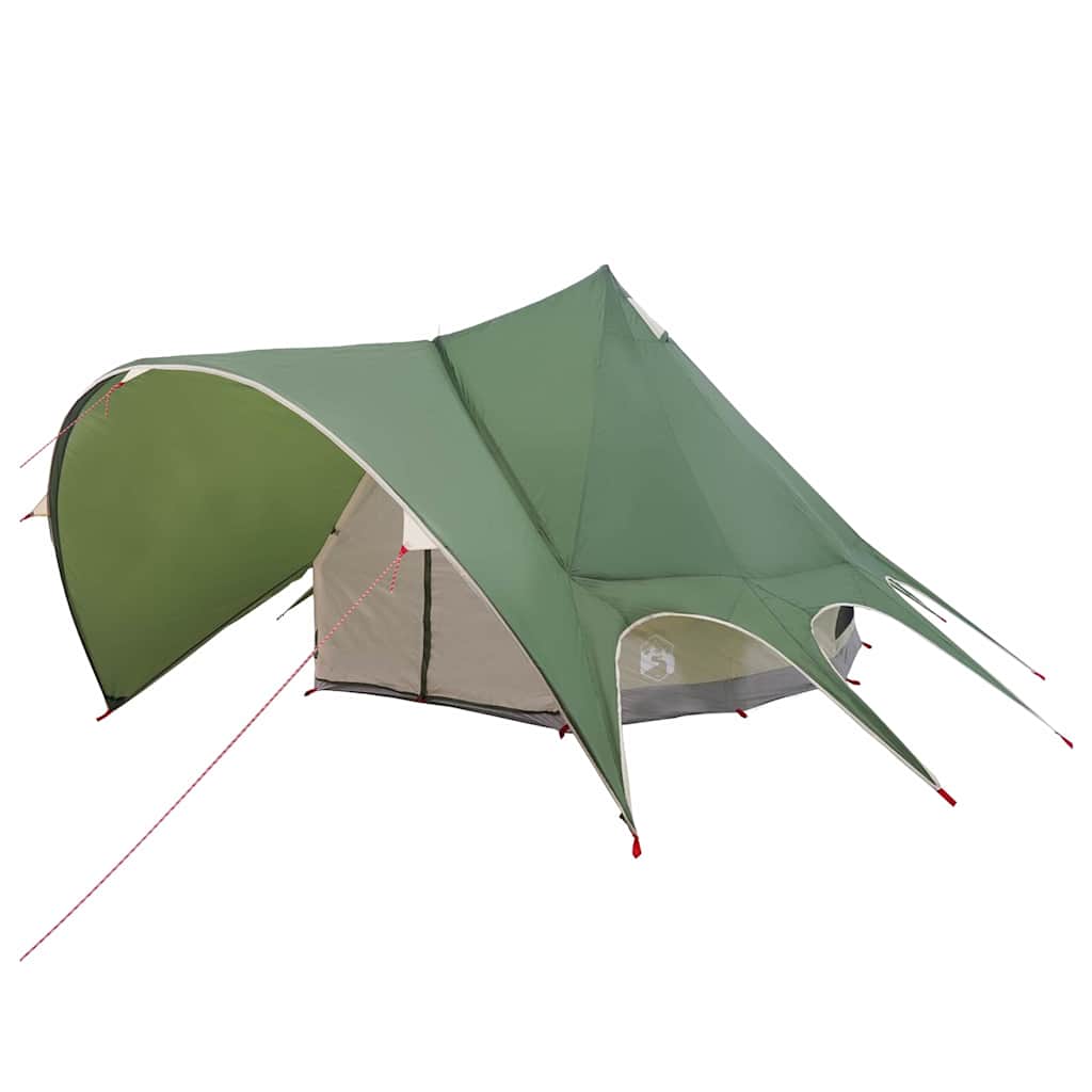 Teepee Tent 5-Person Green and Grey 415 x 415 x 247 cm