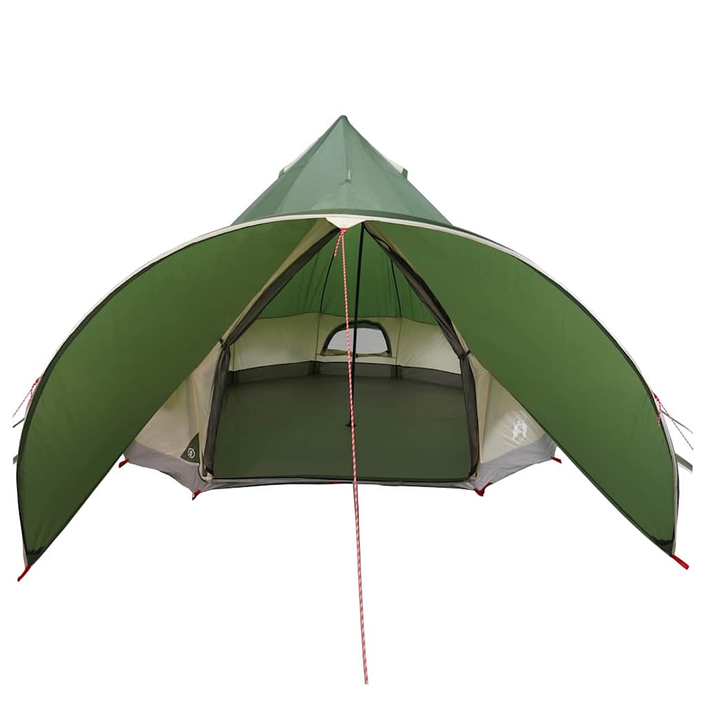 Teepee Tent 5-Person Green and Grey 415 x 415 x 247 cm
