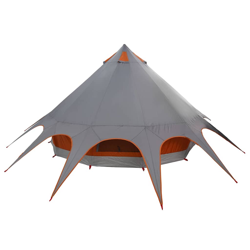 Teepee Tent 5-Person Grey and Orange 415 x 415 x 247 cm