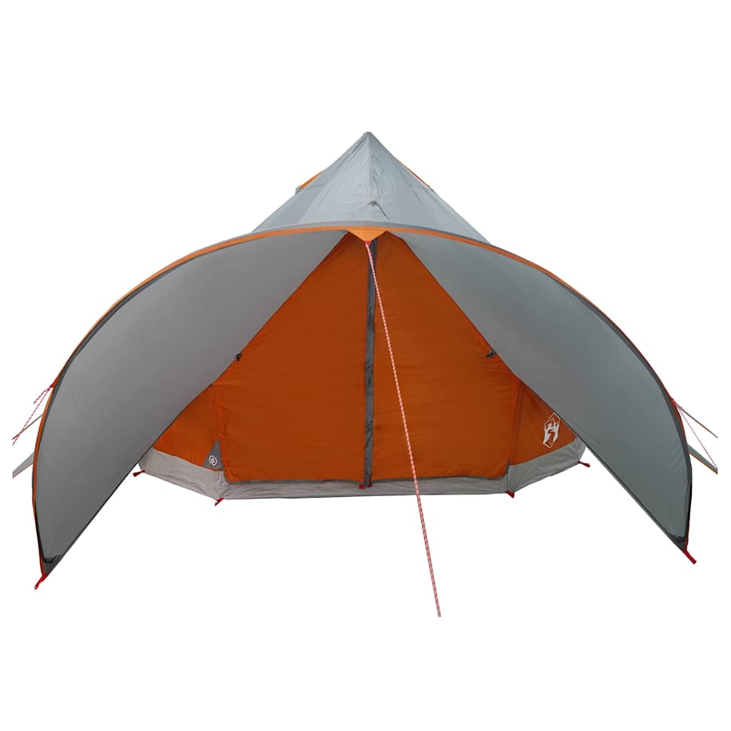 Teepee Tent 5-Person Grey and Orange 415 x 415 x 247 cm