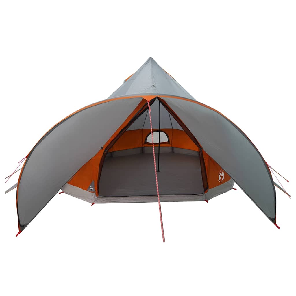 Teepee Tent 5-Person Grey and Orange 415 x 415 x 247 cm