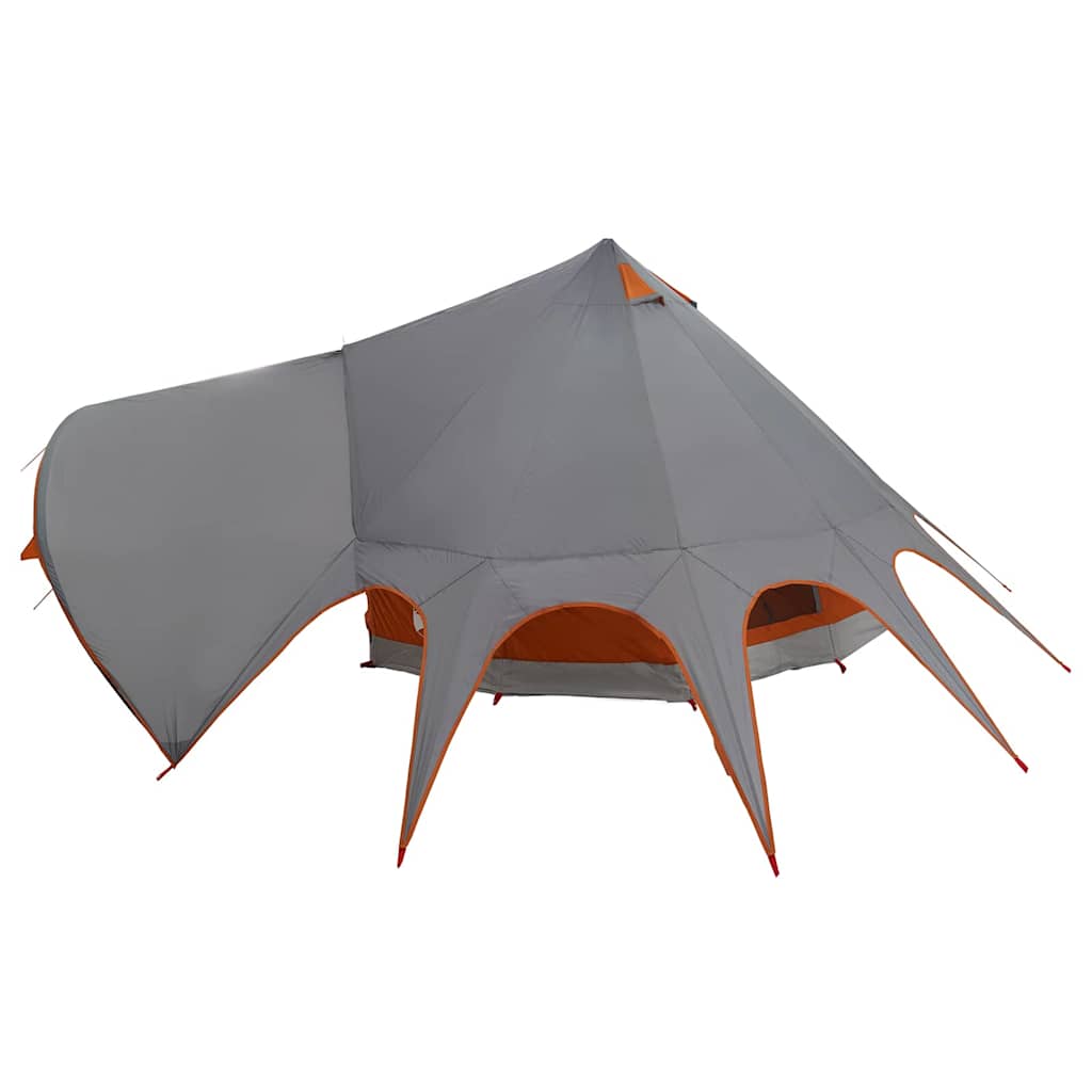 Teepee Tent 5-Person Grey and Orange 415 x 415 x 247 cm