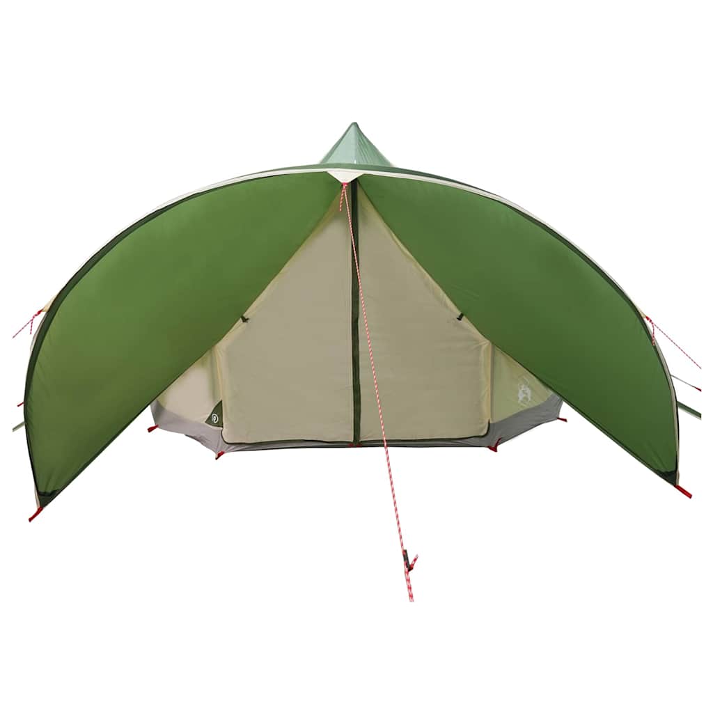 Teepee Tent 7-Person Green and Grey 600 x 600 x 347 cm